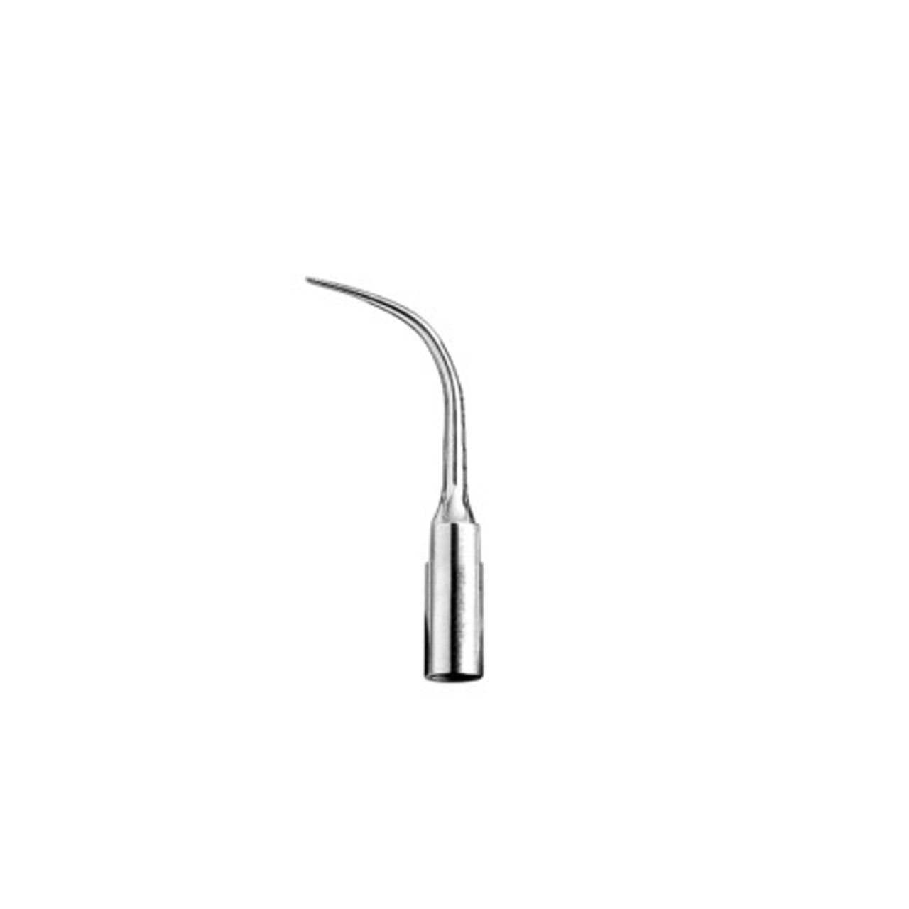 Thin tip used to remove light deposits and plaque. Tip features smooth edges for safe removal of soft and hard deposits.