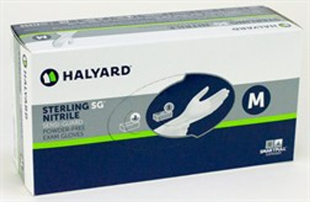 Halyard Sterling SG Nitrile Exam Gloves X-Large, Non-Sterile, 250/bx, 10 bx/cs