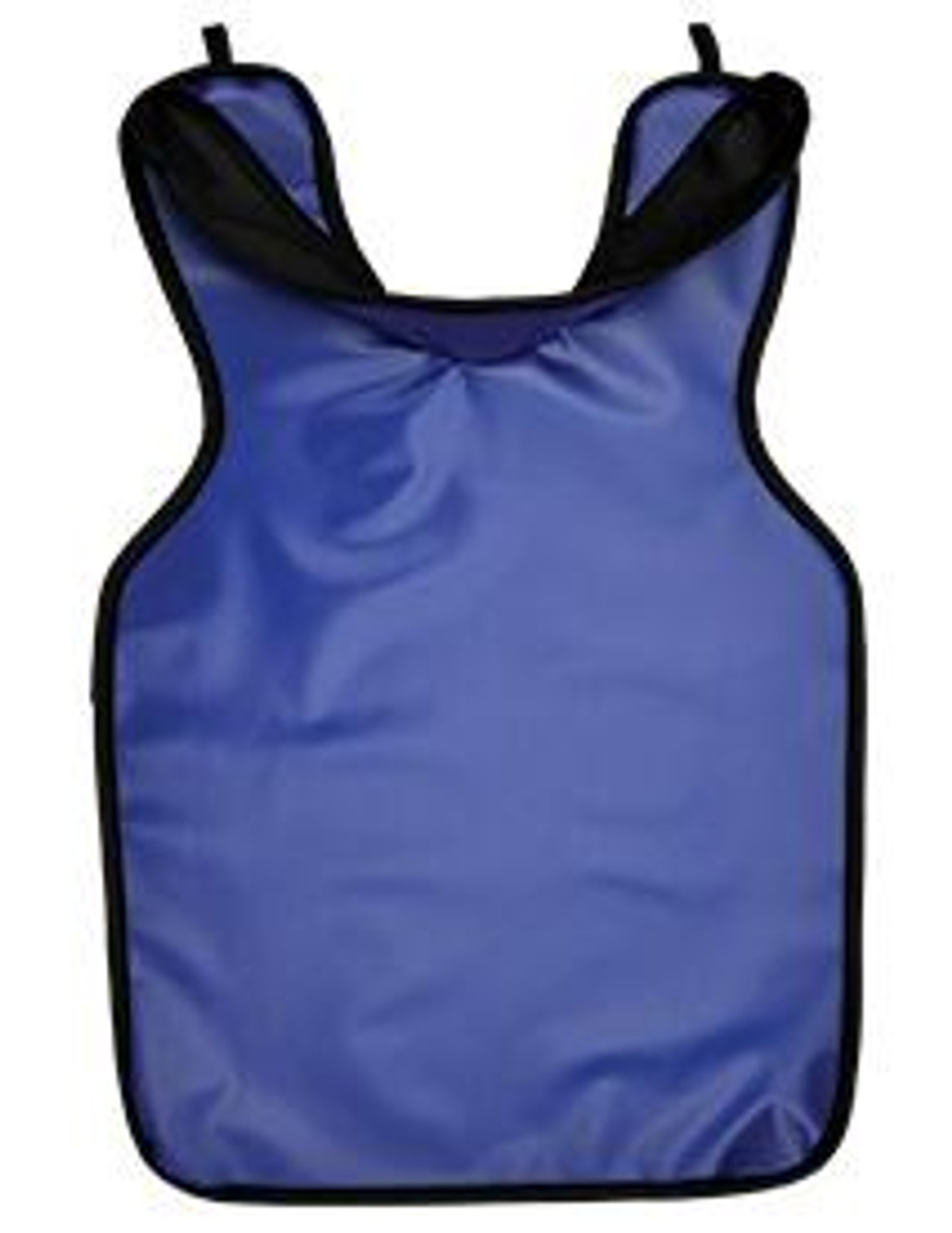 Palmero Protectall X-Ray Apron, Adult w/Collar, Lead-lined, .3MM Thickness, 22-Â¼" x 25-Â½", Blue