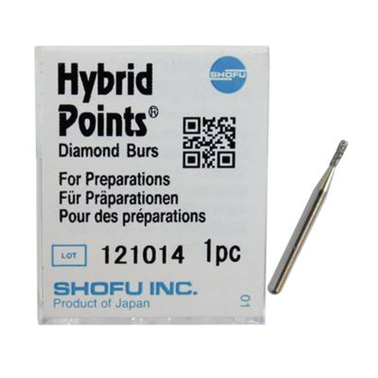 Shofu Hybrid Point T&F Diamond Burs, Shape #556/56, ISO #108/009, 2.9 Length, Standard, 3/pk