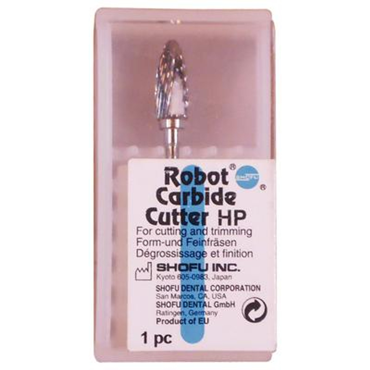 Shofu Robot Carbide HP Cutters, SH 251E, Head Size 060 mm, Head Length 14.0 mm, 18/12 Blades, 50,000 RPM, HP, 1/pk