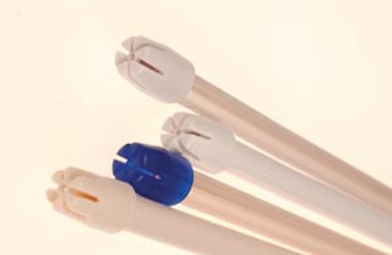 Crosstex Saliva Ejectors, Non-Removable Tip, Advantage, Trans Blue/ Blue, 100/bg