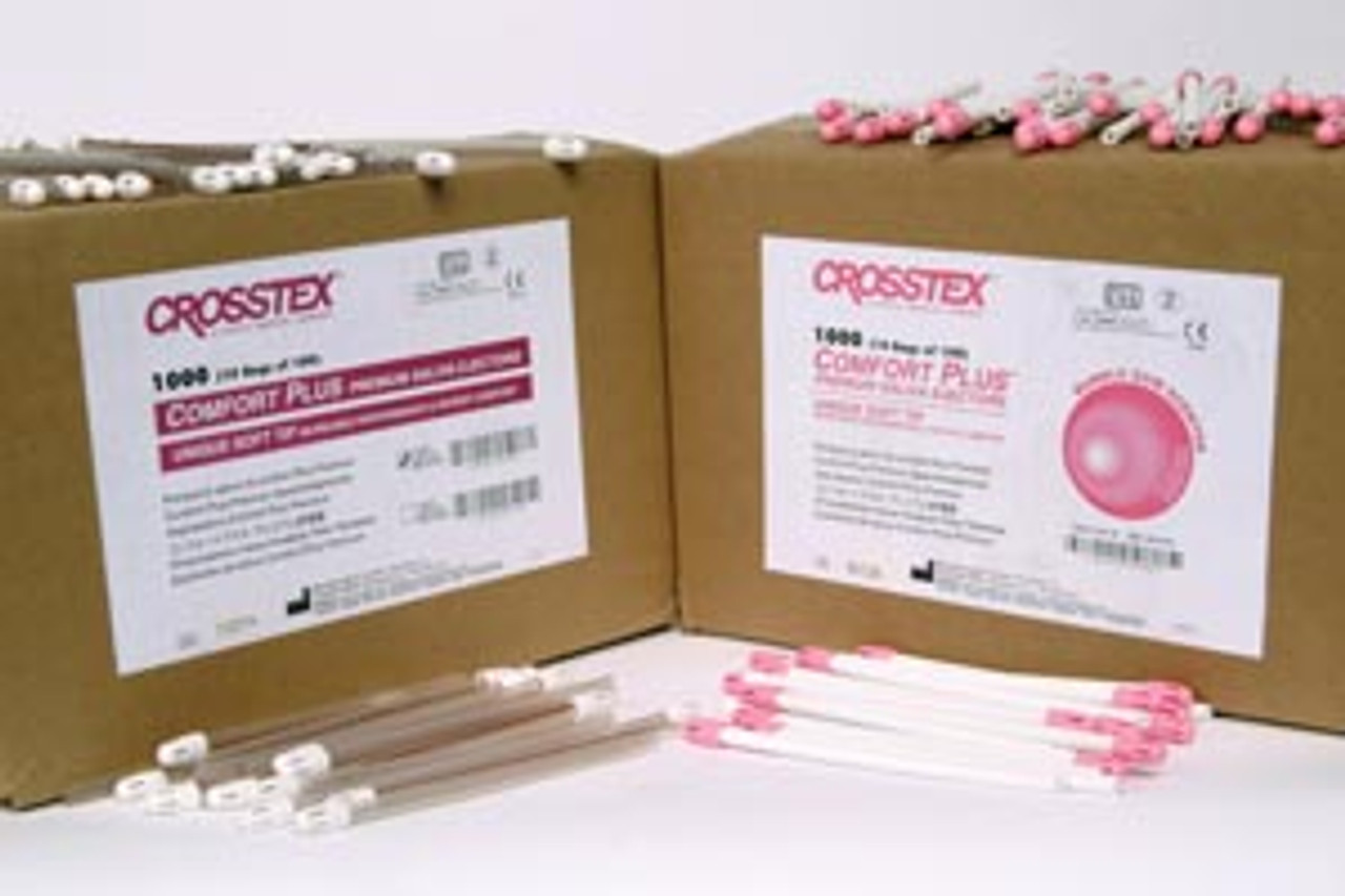 Crosstex Comfort Plus Saliva Ejector, White/ Pink, Bubblegum, 100/bg