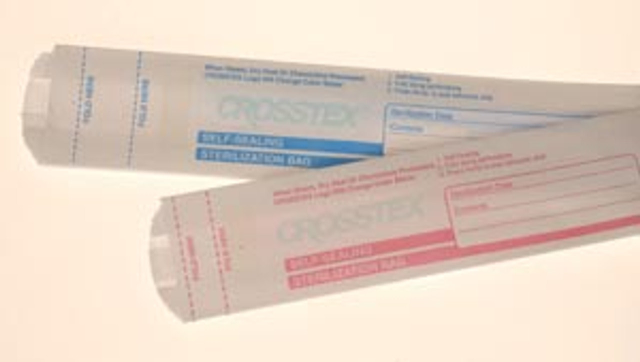 Crosstex Sterilization Bag, 2.5" x 1.5" x 8.5", 1000/bx