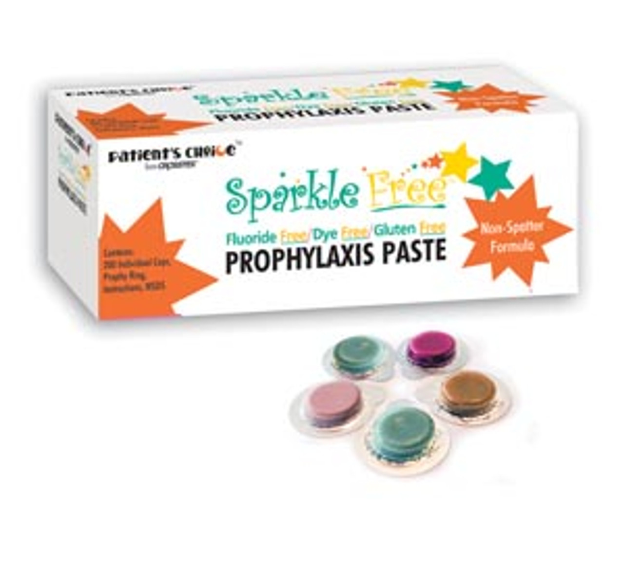 Crosstex Sparkle Free Prophy Paste, Coarse Fruity, Individual Cups, 200/bx UPSFCF