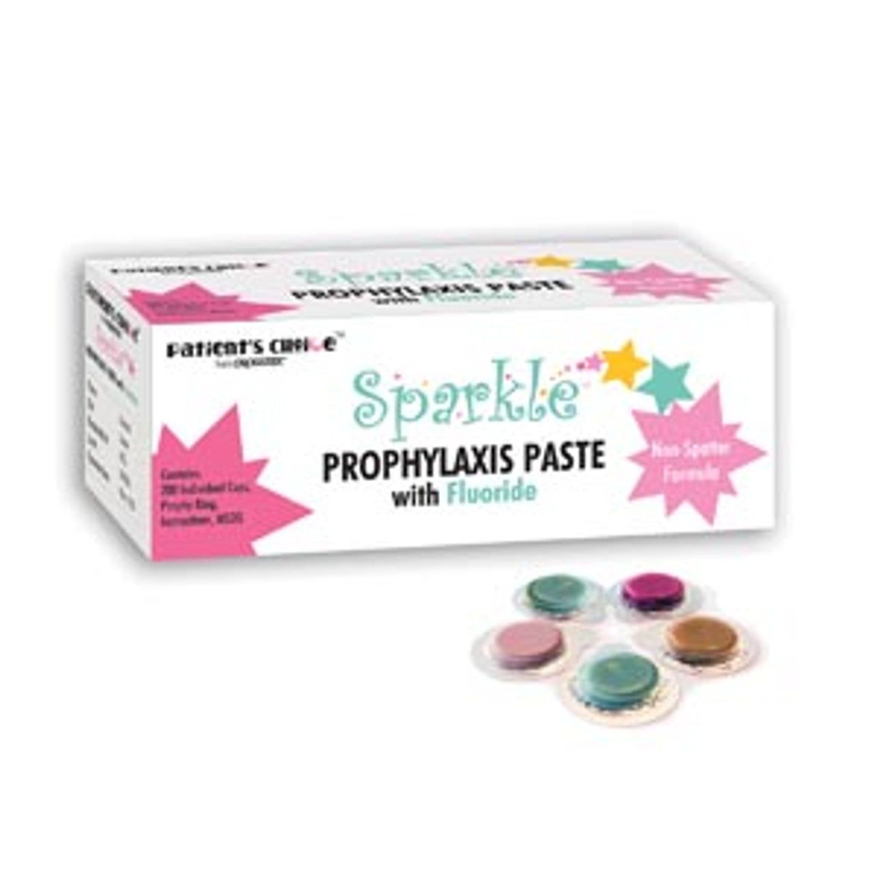 Crosstex Sparkle Prophy Paste Medium Mint Cups 200/bx UPMM