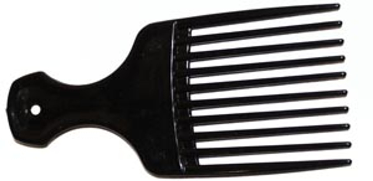 NWI Comb Mini Pick, 5Â½" Black, 12/bg, 48 bg/cs