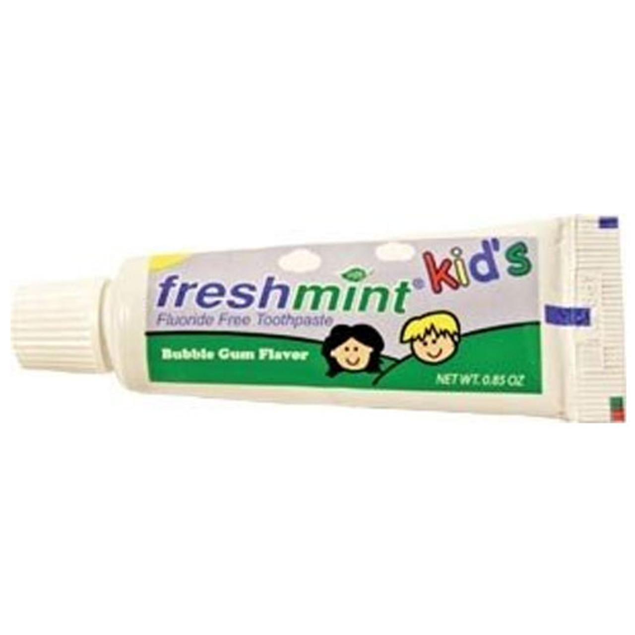 NWI Kids Toothpaste Fluoride Free Toothpaste, Bubblegum Flavor, 0.85 oz, 36/bx, 4 bx/cs