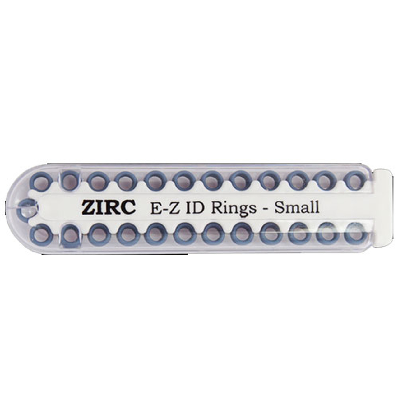 Zirc E-Z ID Rings Small, Blue, 25pk