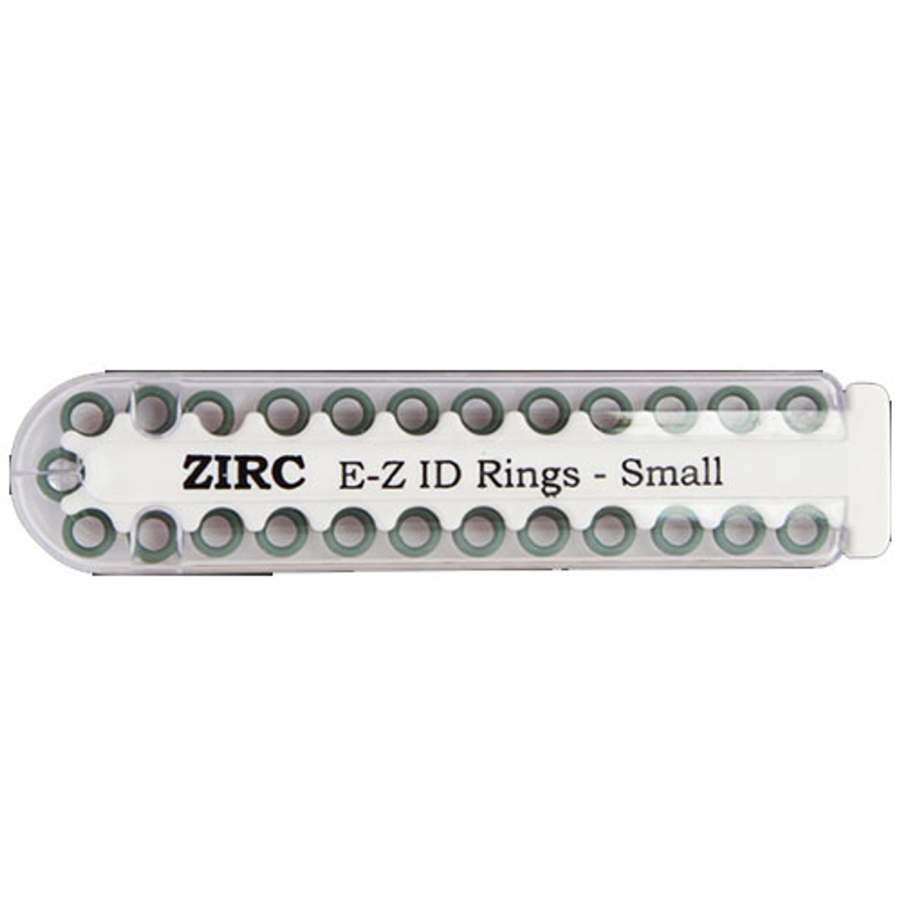 Zirc E-Z ID Rings Small, Green, 25pk
