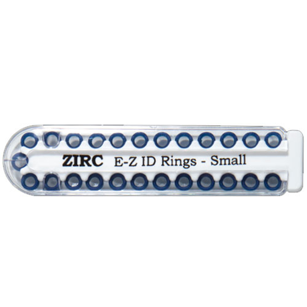 Zirc E-Z ID Rings Small, Midnight Blue, 25pk