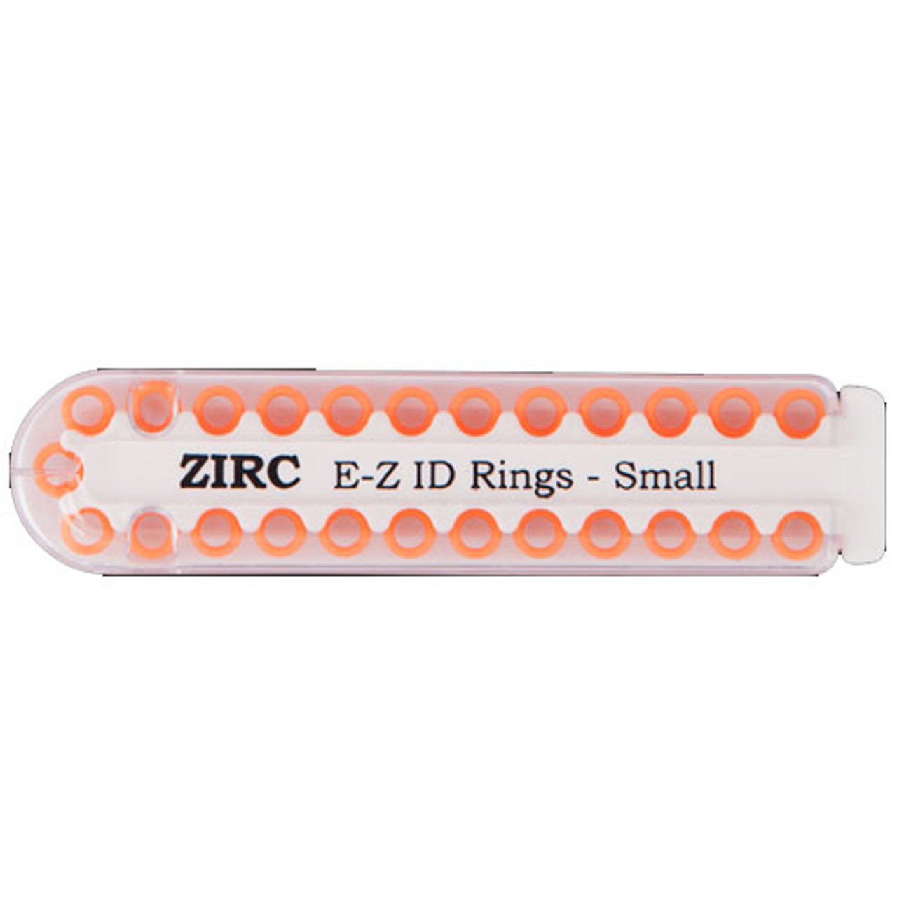 Zirc E-Z ID Rings Small, Neon Orange, 25pk