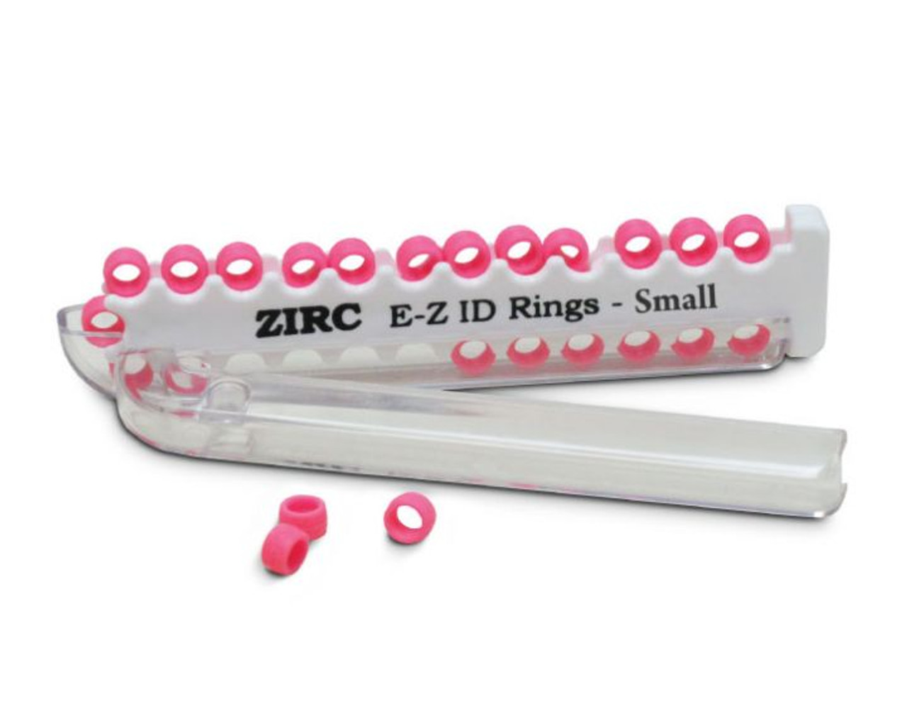 Zirc E-Z ID Rings Small, Red, 25pk