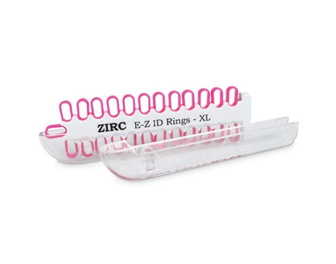 Zirc E-Z ID Rings XL, White, 25pk