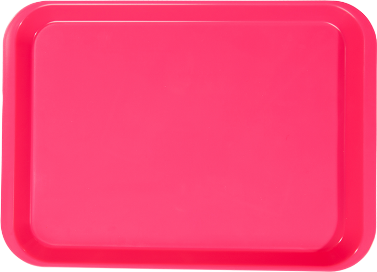 Zirc B-Lok Flat Tray 13-3/8"x9-5/8"x7/8" Neon Pink, ea