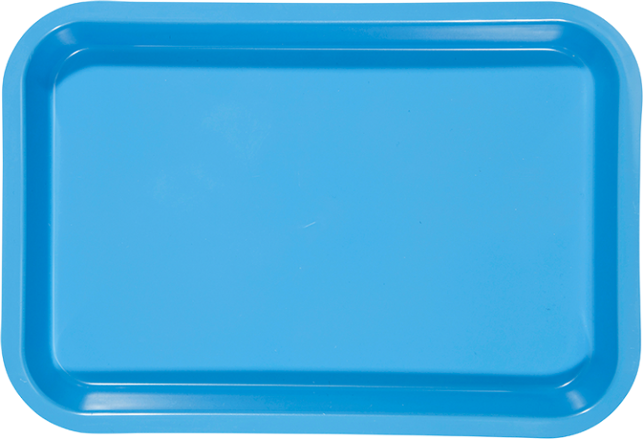 Zirc Mini Tray 9-3/8"x6-3/8"x7/8", Neon Blue, ea