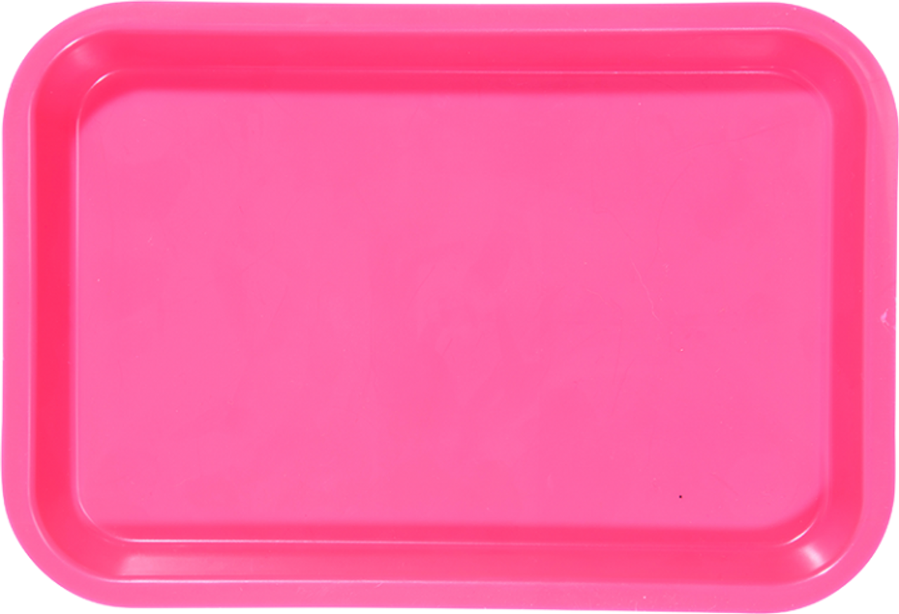 Zirc Mini Tray 9-3/8"x6-3/8"x7/8", Neon Pink, ea