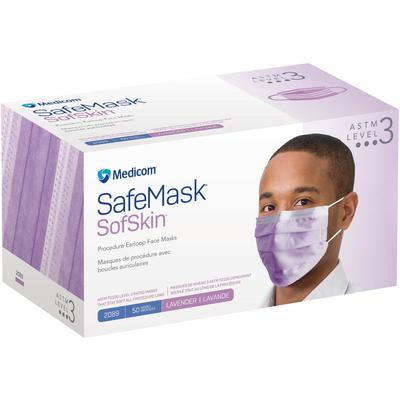 SafeMask Sof Skin Face Mask, Procedure Earloop, ASTM 3