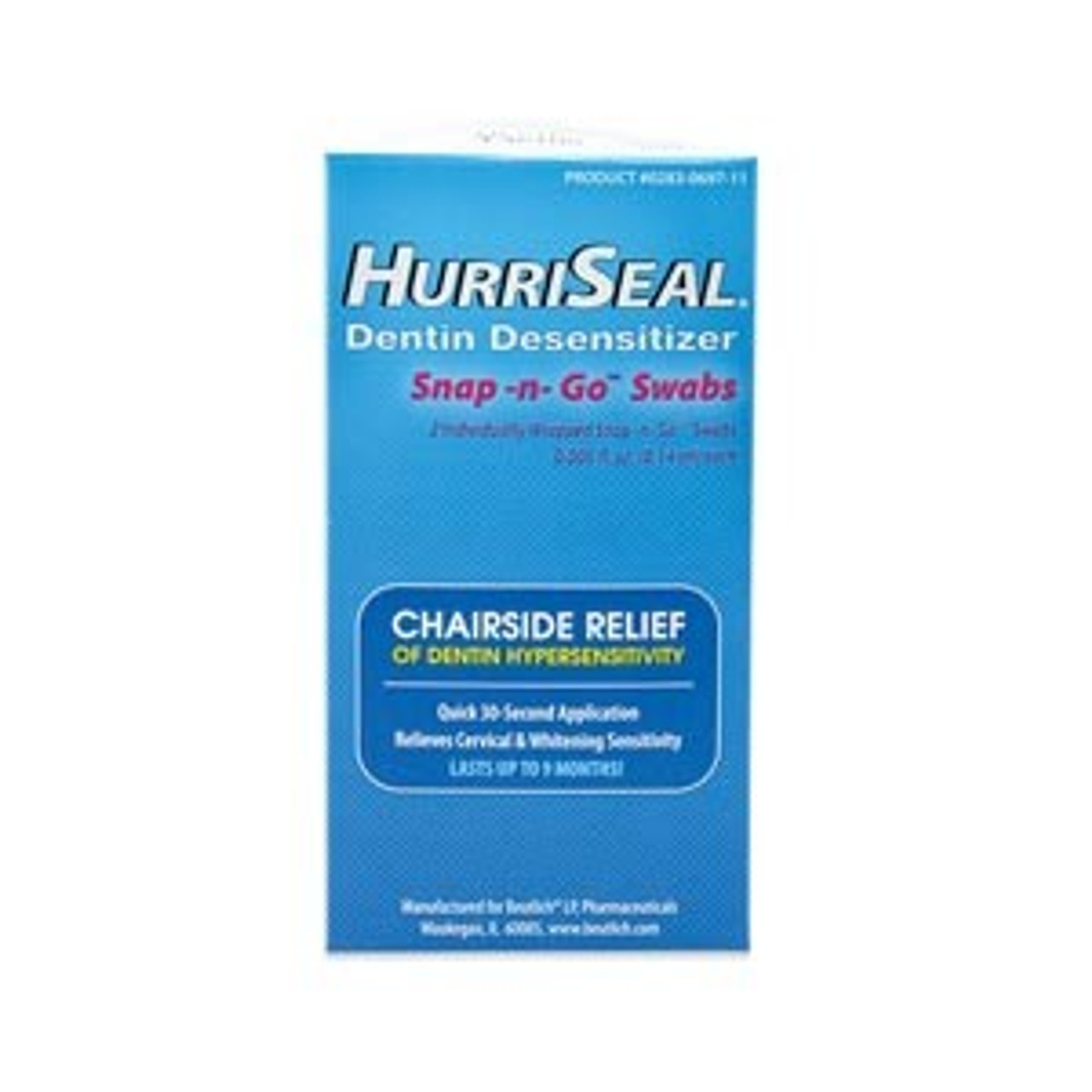 Beutlich Hurriseal Dentin Desensitizer â€“ Snap-N-Go Swab, .14mL, 2/bx