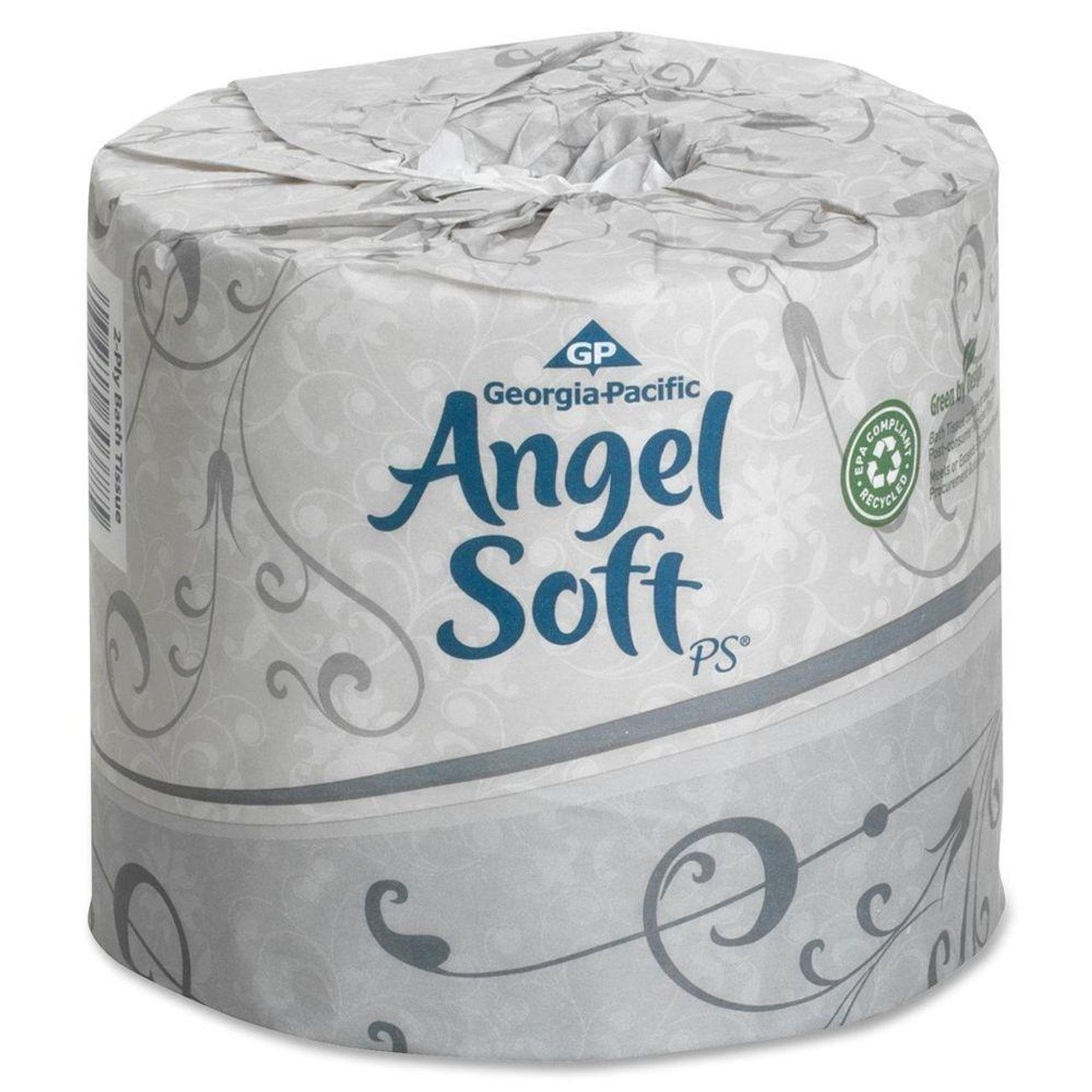Georgia-Pacific Angle Soft Premium Embossed Bathroom Tissue 2-Ply, White, 4" x 4.05", 450 sht/rl, 20 rl/cs