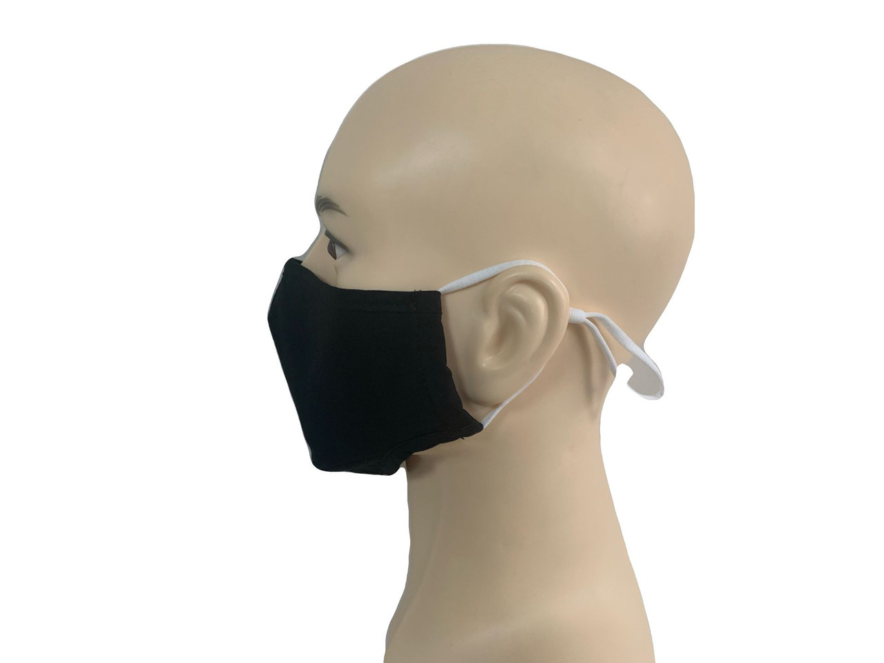 ODS Reusable 3-Layer Cotton Face Mask with PM2.5 Carbon Filter, Black, 4/pk