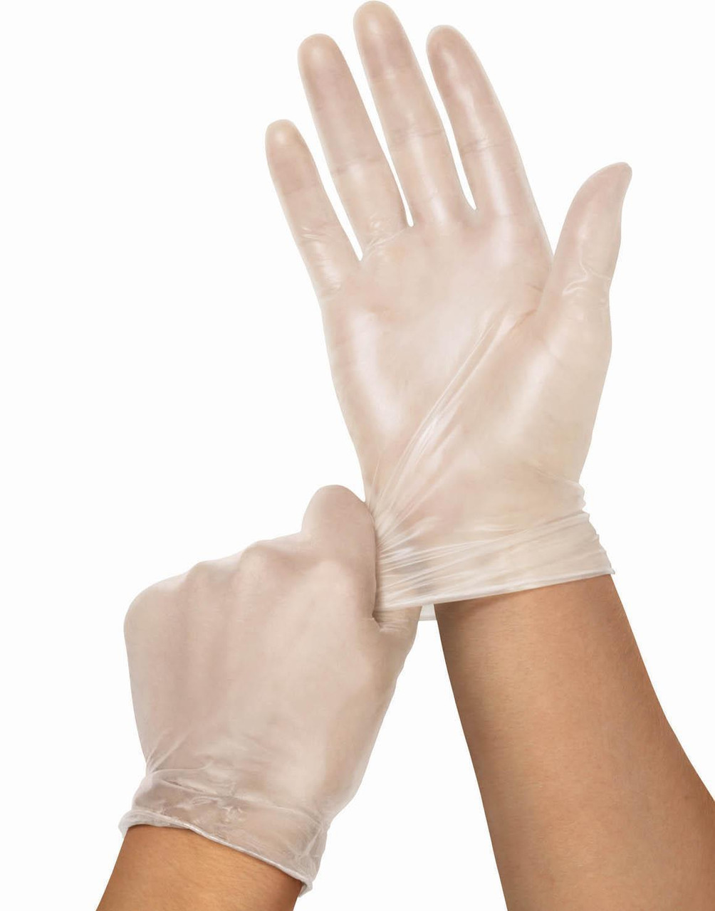 Medline Clear Vinyl Exam Gloves, Medium, 150/bx SB512
