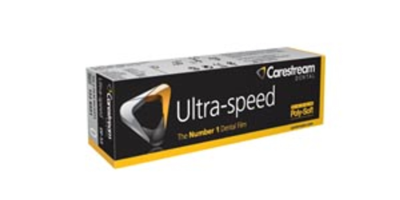 Carestream Ultra-Speed Intraoral X-Ray Film, DF-53 #0, Double Super Poly-Soft Packets 100/bx