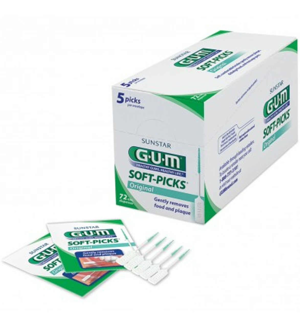 SunStar Gum Original Soft-Picks, 72/bx