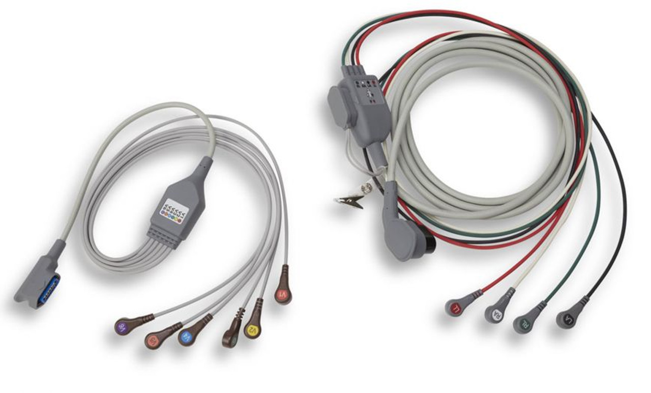 Zoll ECG Cable, 12-Lead One Step, AAMI Includes: 4-Lead Trunk Cable & Removable Precordial 6-Lead Set