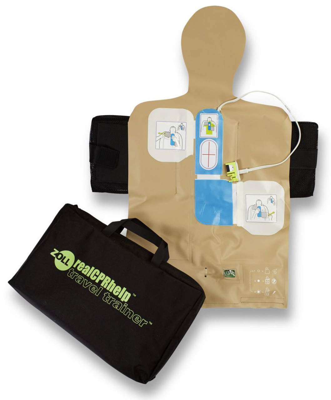 Zoll AED PLUS Defibrillator & Accessory, Real CPR Help Travel Trainer, Practice and/or Demonstrate