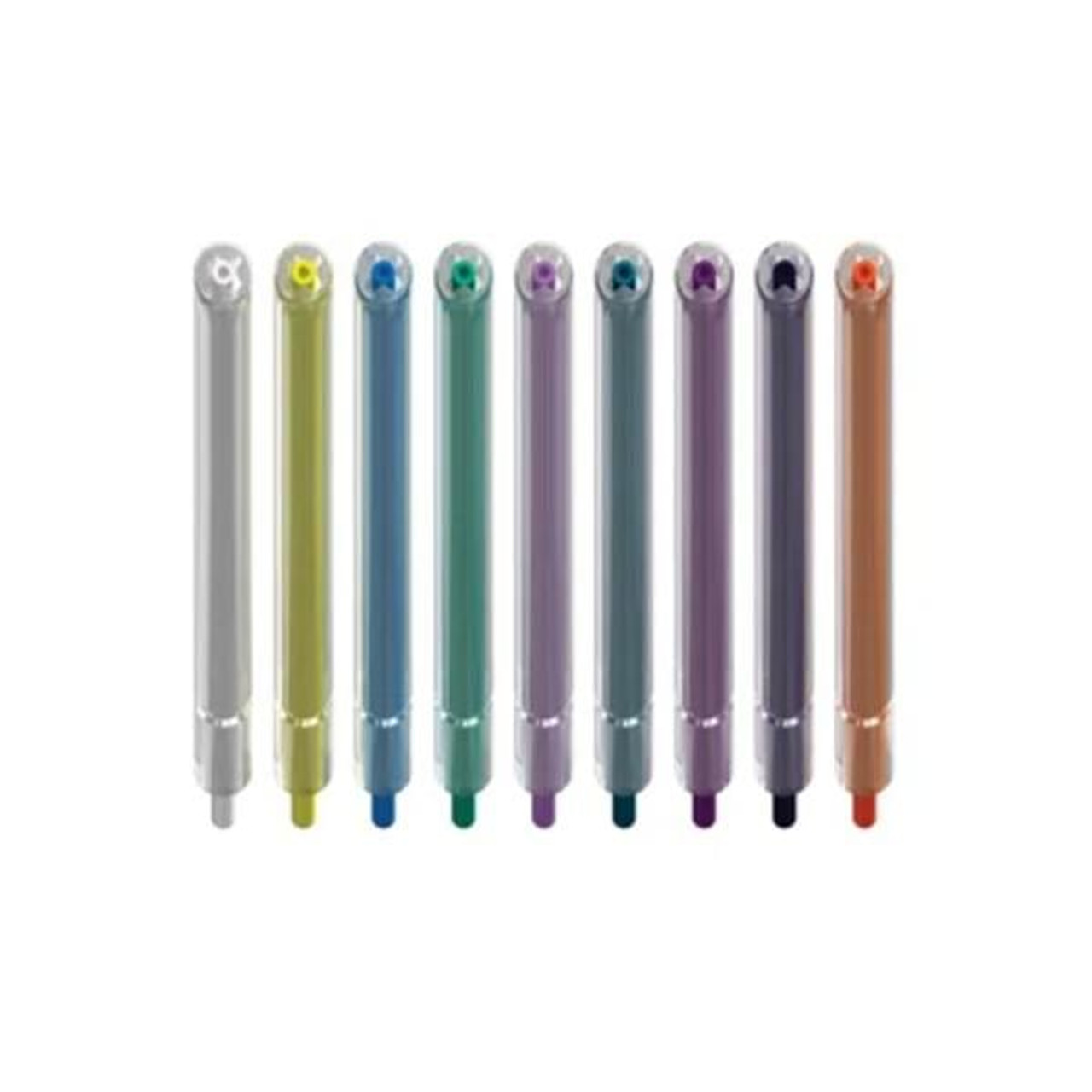 Microbrush Crystal Tip Air-Water Syringe Tips, Disposable, Rainbow, 1500/bg, 12bg/cs CT2100