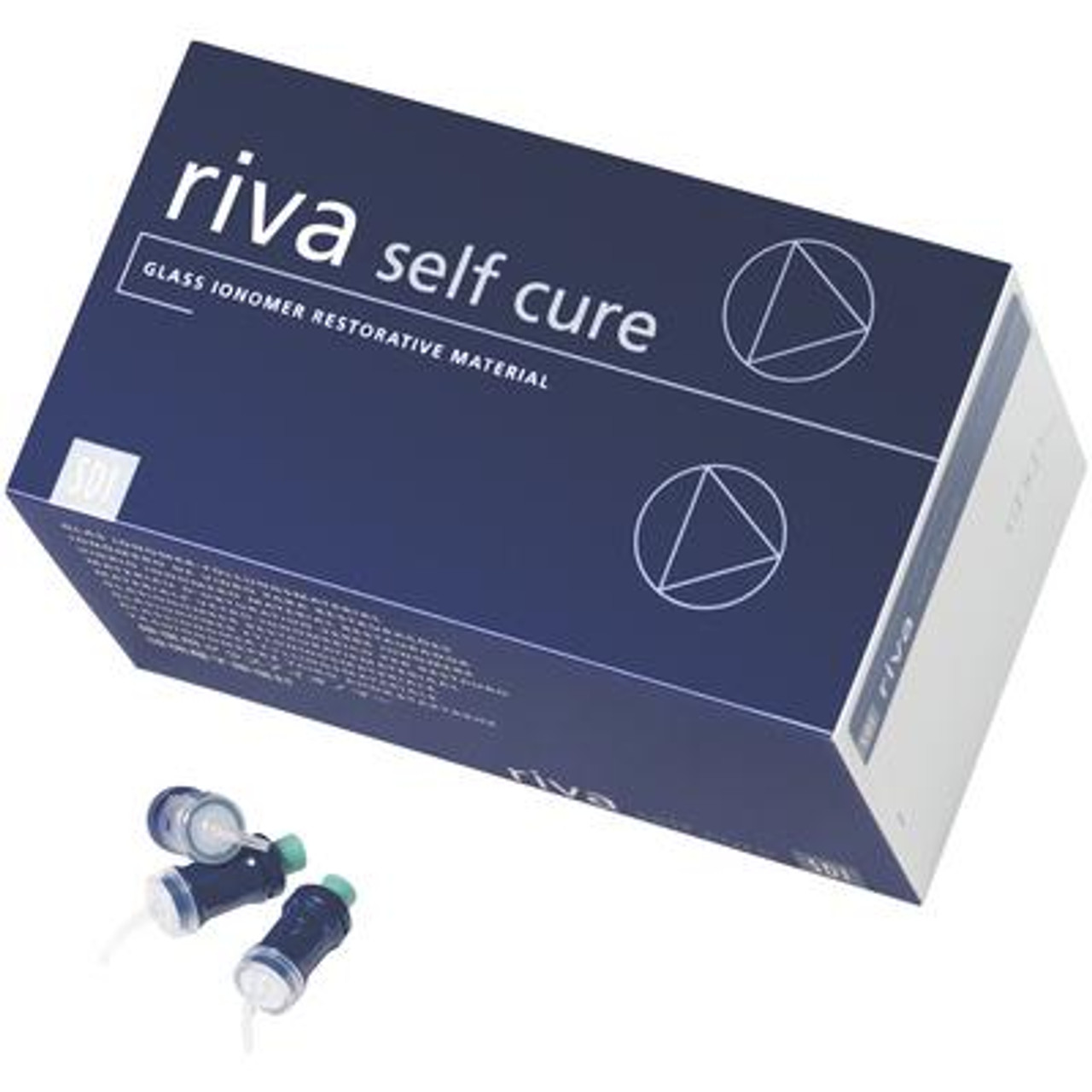 SDI Riva Glass Ionomer Self Cure Capsules, Regular Set, A3.5 Dark Yellow, 50/bx 8600004