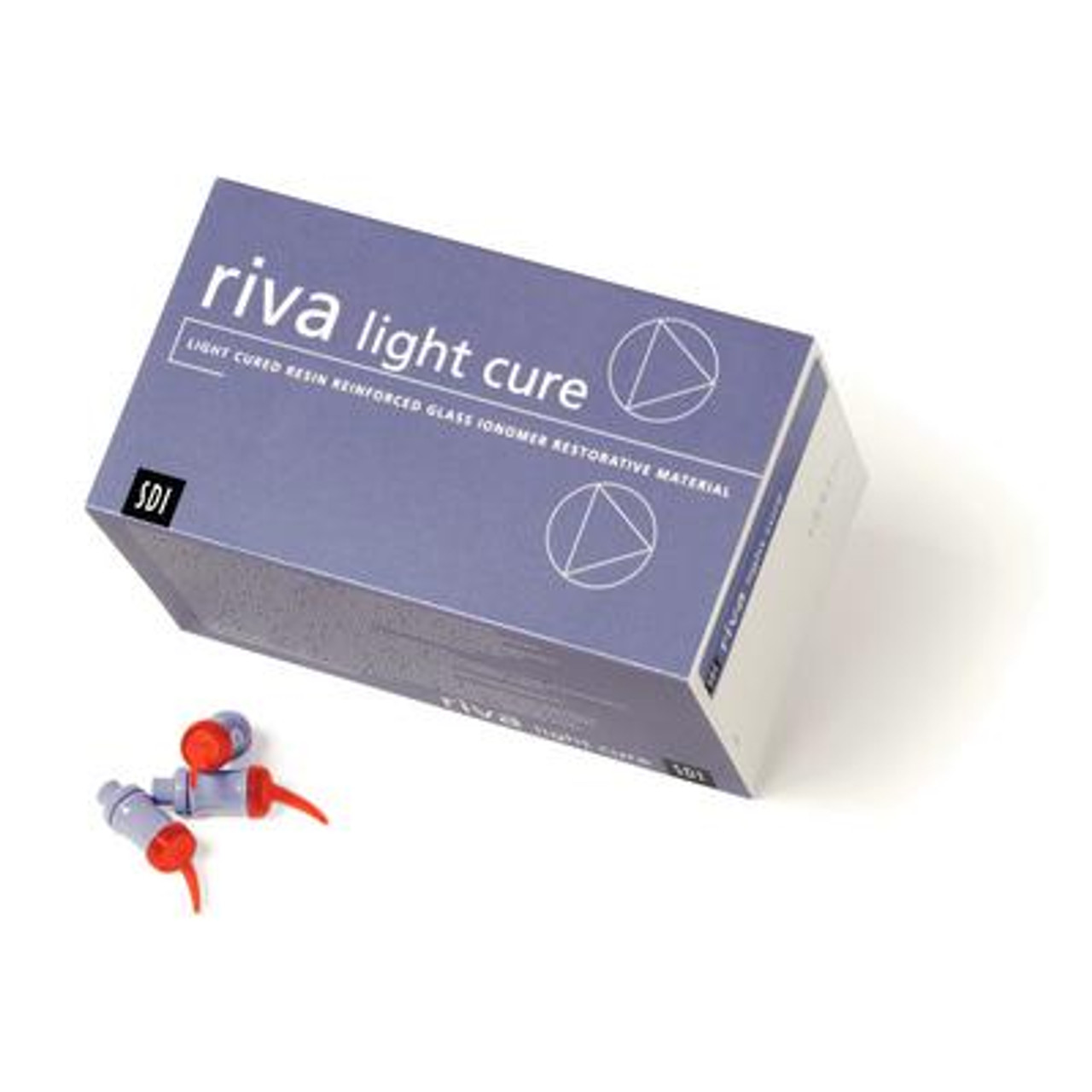 SDI Riva Glass Ionomer Light Cure Capsules, Regular Set, Shade B4 Yellow, 50/bx 8700010