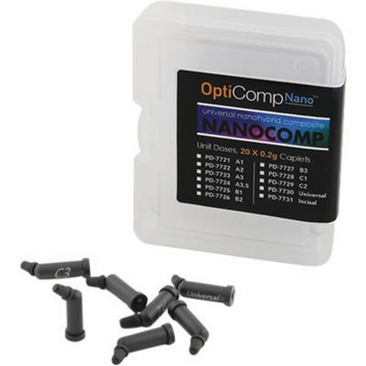 Pac-Dent OptiComp Universal Nano Hybrid Composite 20 Compules Shade A1
