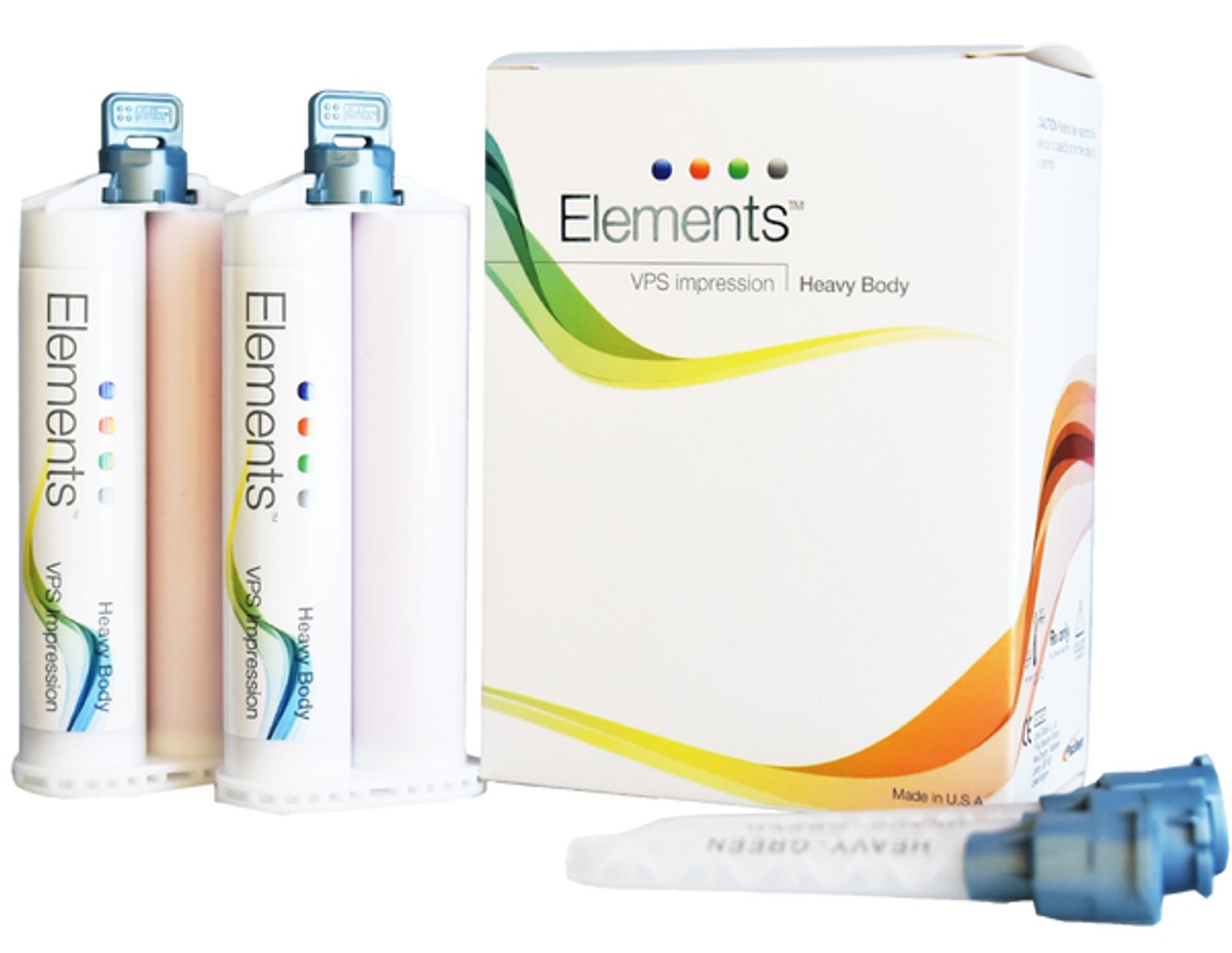 Pac-Dent Elements VPS Impression Light Body Bulk Pack, 4 x 50ml Cartridges