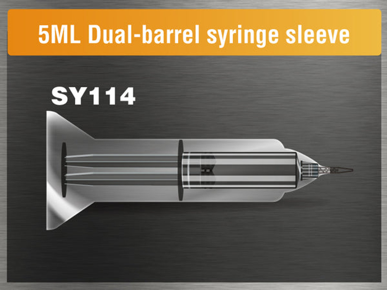 Pac-Dent Barrier Sleeves, Syringe Cover for Dual-Barrel Syringes 5 ml, 300/pk