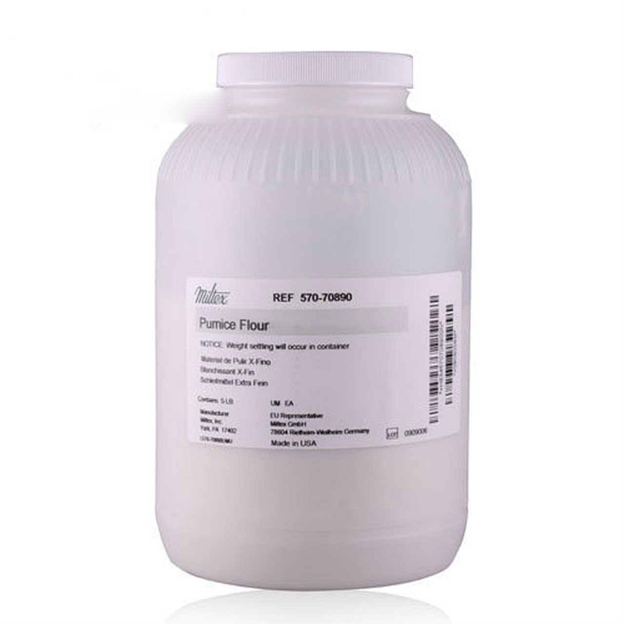 Miltex Pumice Flour 5 LB Container