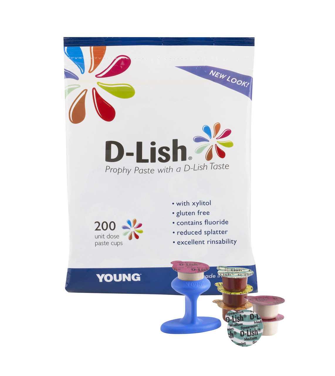 Young D-Lish Mint Medium Grit Prophy Paste 200/bx