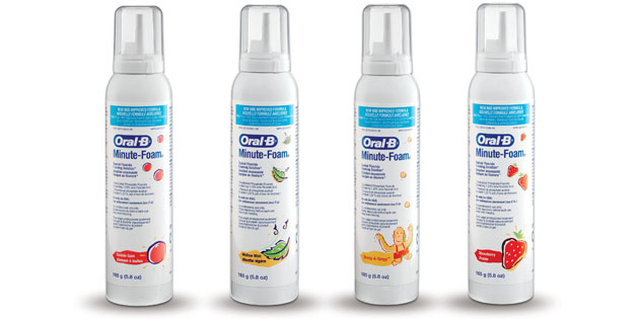 Young Oral-B Minute-Foam 1.23% APF Fluoride Foam Bubblegum 5.8oz RX