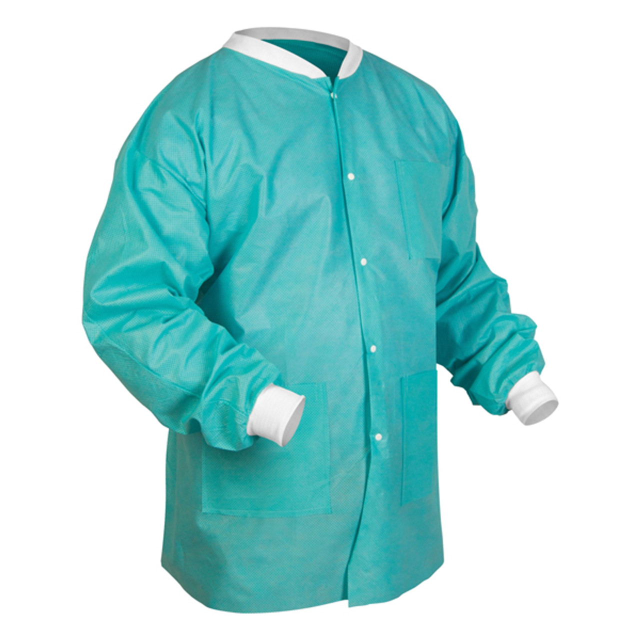 Medicom Lab Jackets Hipster, Tropical Teal, Large, 12/bg