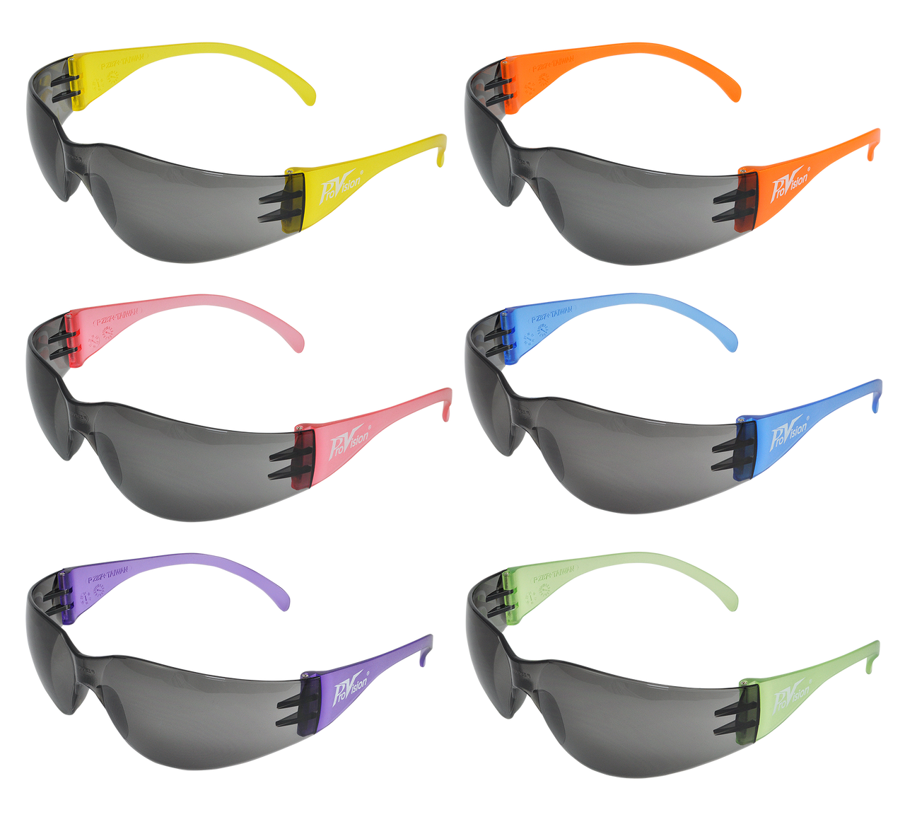 Palmero ProVision Rainbow Mini Glasses, 6 Temple Colors, 12/bx