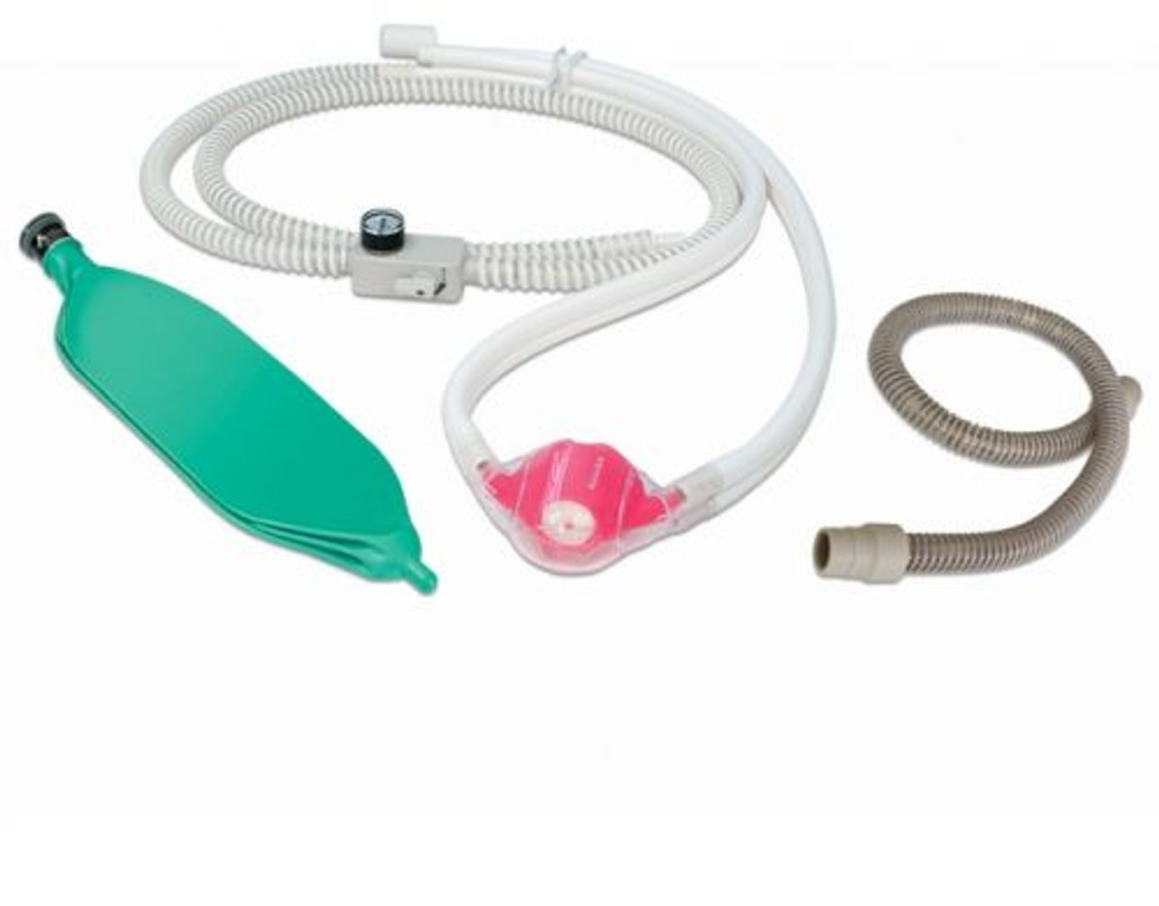 Crosstex Accutron Pip+ Scavenging Circuits for Standard Bag Tee, with Large Multi-Use Nasal Mask