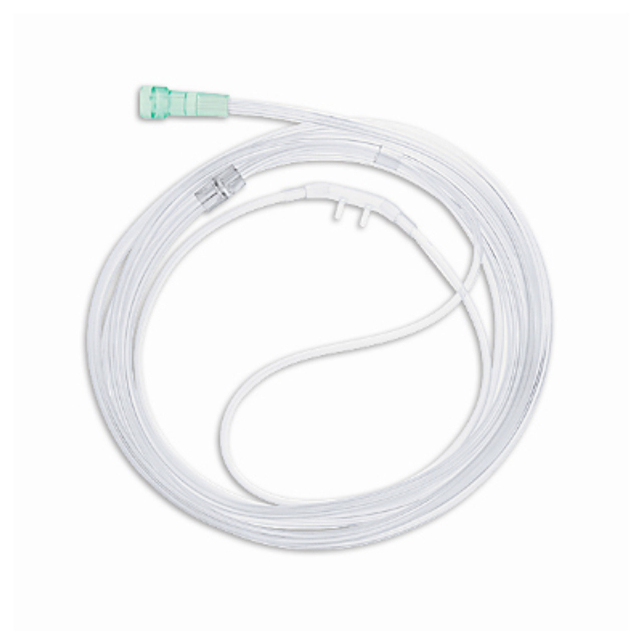 Crosstex Accutron Oxygen Cannula Tubing Adult, 7 ft Curved Tip, (LF), 10/pk