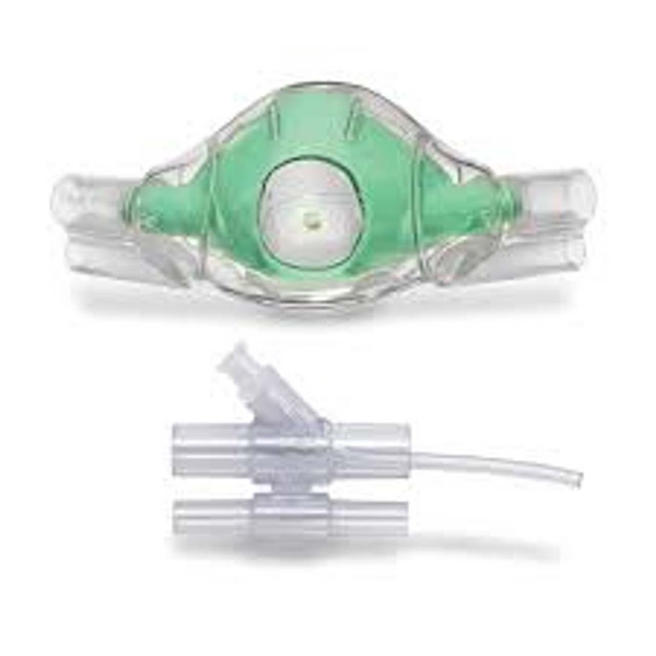 Crosstex Accutron Clearview Nasal Masks and Capnography Bundle, Large, Adult, Fresh Mint, 12/pk