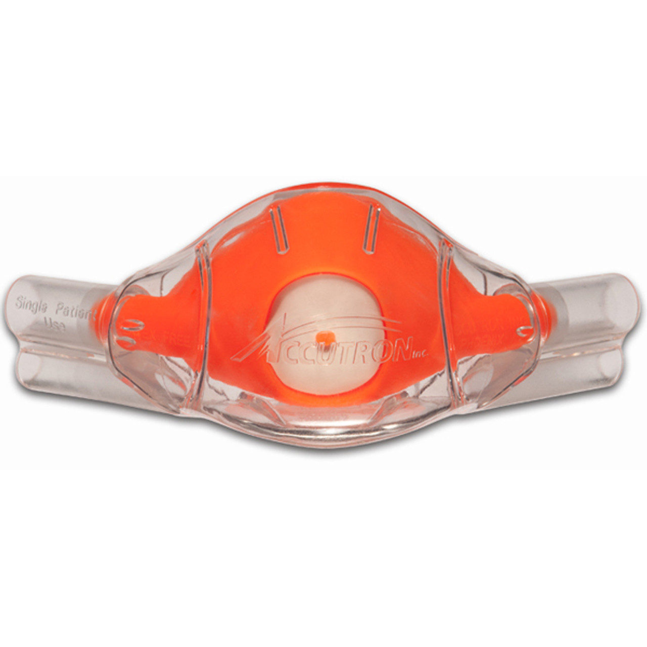 Crosstex Accutron Clearview Nasal Masks Adult, Outlaw Orange, Single-Use, 12/pk