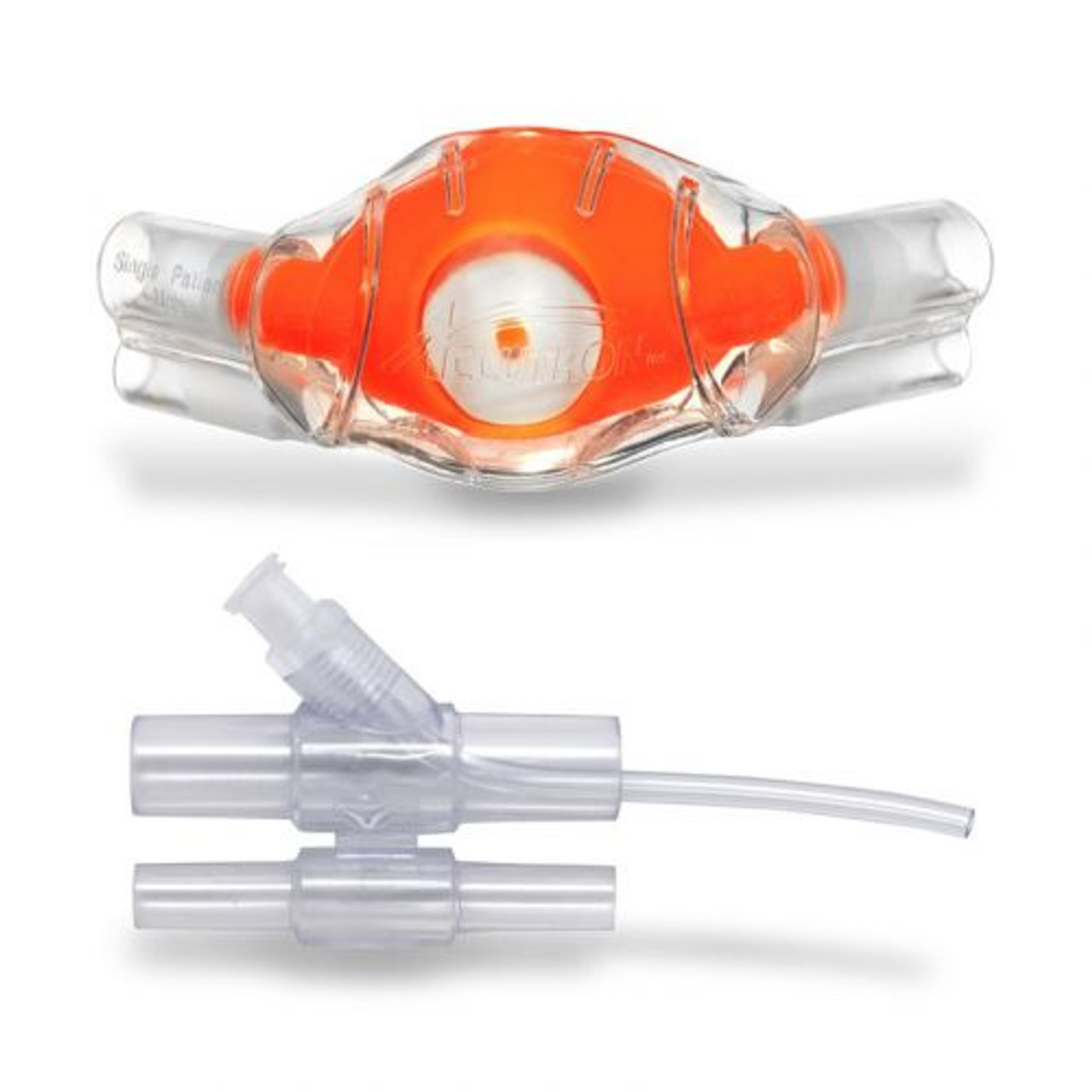 Crosstex Accutron Clearview Nasal Masks and Capnography Bundle, Pediatric, Outlaw Orange, 12/pk