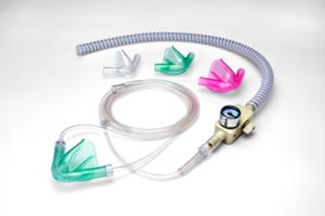 Crosstex Accutron Axess Scavenging Circuit for Remote Flow System (RFS) with 6 Axess Low Profile Single Use Nasal Masks
