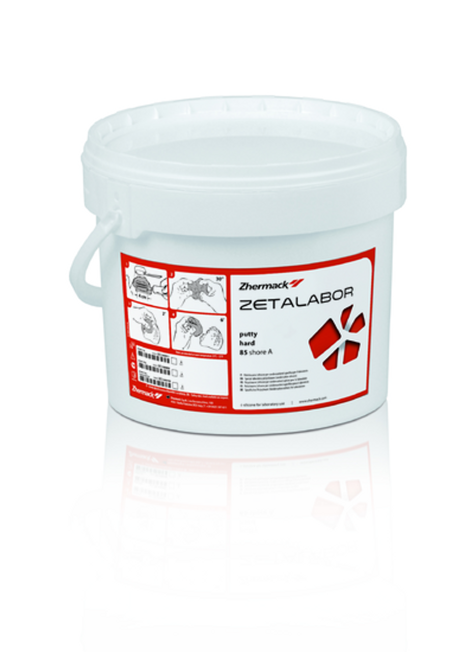 Zhermack Zetalabor Impression Material C-Silicone Lab Putty, 5 kg Tub, 1 Spoon (Catalyst Not Included)