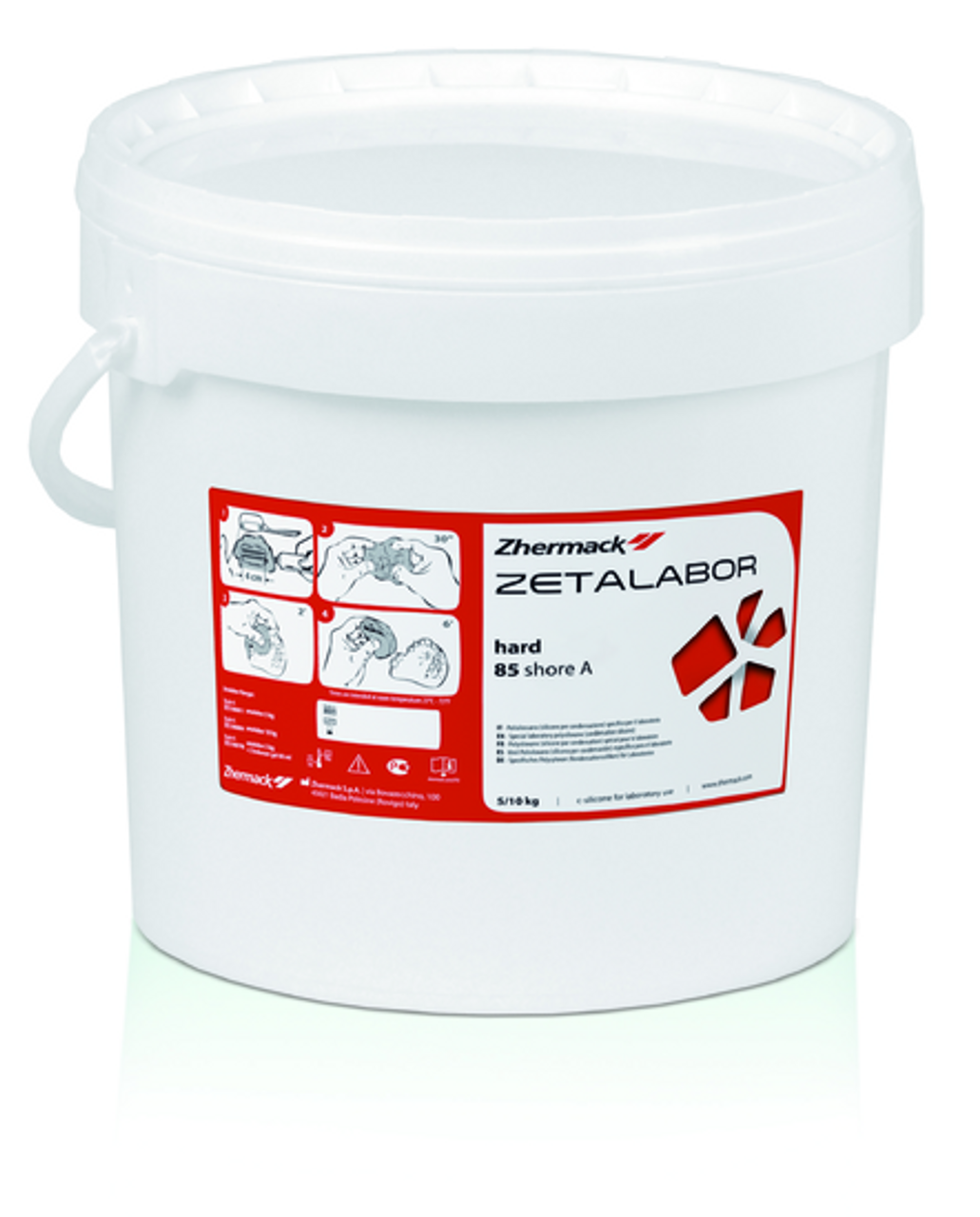 Zhermack Zetalabor Impression Material C-Silicone Lab Putty, 10 kg Tub, 1 Spoon