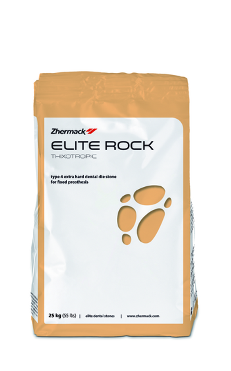 Zhermack Elite Rock, Die Stone, Sandy Brown, 0.08%, 12 Minutes, 55lb Container, 1/ea